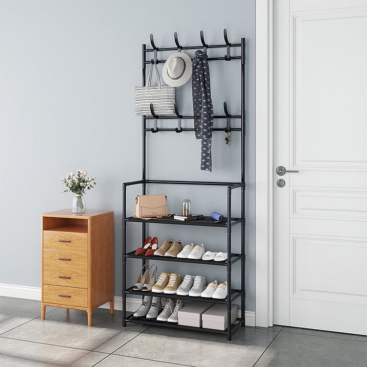 GLVEE All-in-one Combination Coat Rack And Shoe Rack 