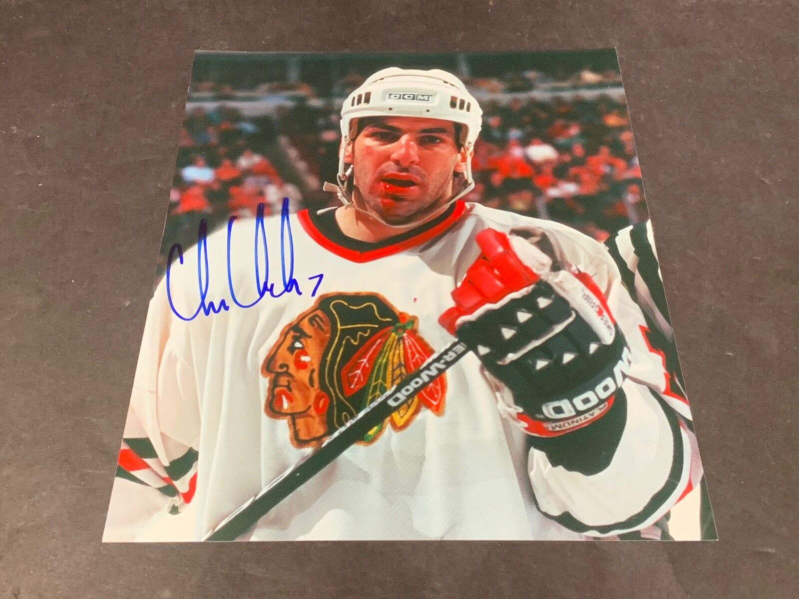 Chris Chelios Chicago Blackhawks Autographed Signed 8x10 a