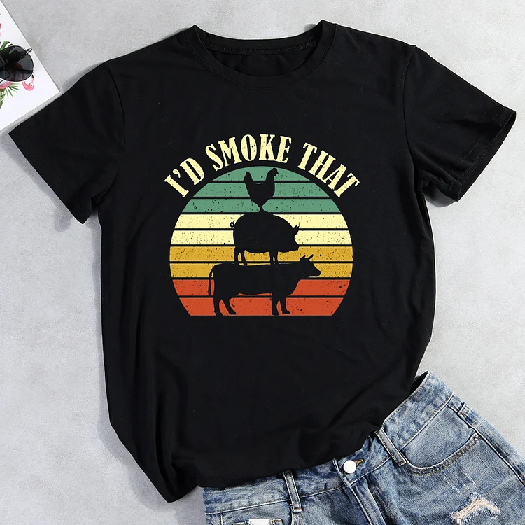 Id Smoke That Cow T-Shirt Tee-014341-Annaletters