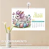 2027 Firework DIY Paper Diamond Painting Wall Calendar Set Special Shaped Partial Drill Monthly Flip Hanging Calendar Kit for Adults Beginners Gift Home Office Decor