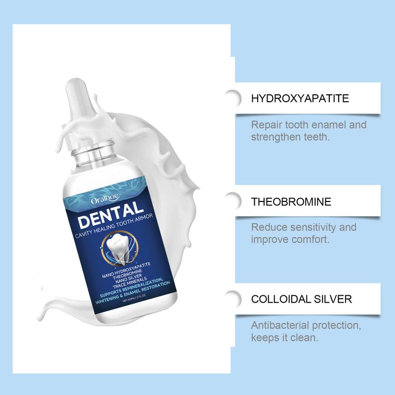 Fluoride-Free Hydroxyapatite Tooth Armor Drops | Enamel Repair, Whitening & Fresh Breath | Gentle Oral Care for Sensitive Teeth