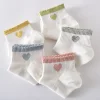 Lovely Bubble Edge White Socks for Girls Women Daily Wear 10 Pairs