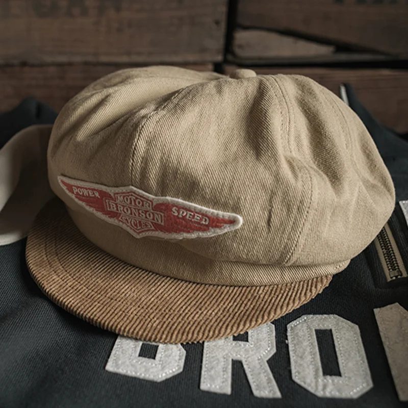 1950 Motorcycle Club Khaki Biker Bowler Hat