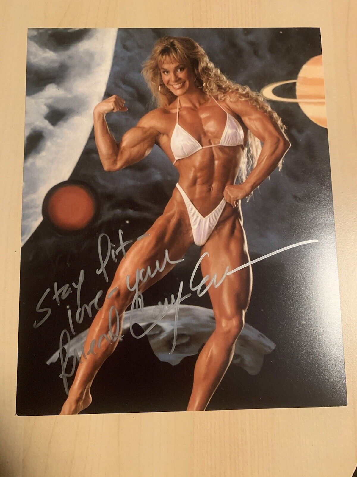 CORY EVERSON SIGNED 8x10 Photo Poster painting AUTOGRAPHED BODYBUILDER MS OLYMPIA LEGEND COA