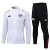 25/26 ajax white long zipper Training Jacket Set