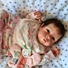 Reborn Newborn Baby Dolls 20" Real Looking Lifelike Brown Hair Cloth Body Girl Named Belinda - RBBI-Myrebornbabydoll&reg; Myrebornbabydoll&reg;
