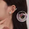 Boucles D'oreilles Fleur Papillon &Eacute;l&eacute;gantes Avec Pompons