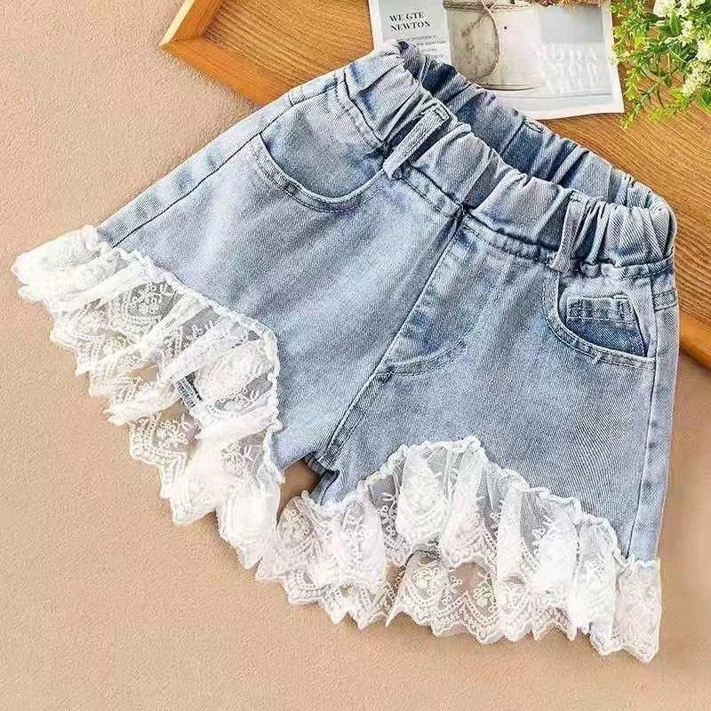 2020 Baby Girl Boy Casual Pants Jeans Spring Autumn Summer Kids Denim Pant Lace Children Trousers Clothing 7Colors