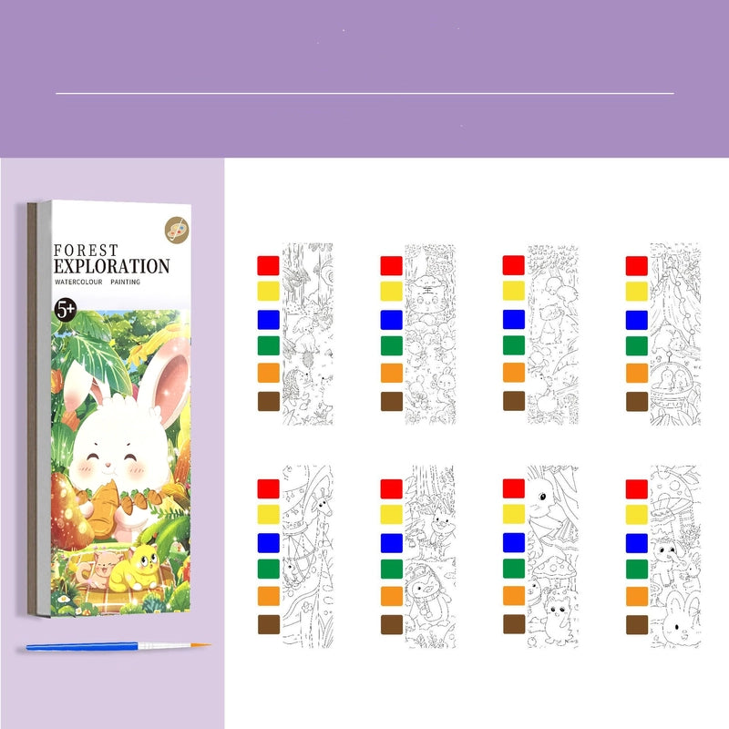 Children’s Gouache Note Picture Book With Paint And Brush Watercolor Coloring Graffiti Kindergarten Student Boys And Girls