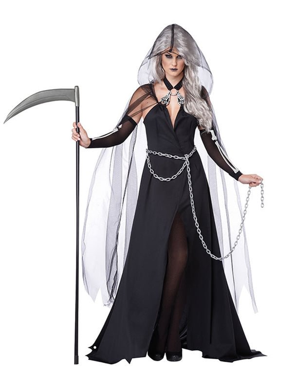 Women's Sexy Gothic Grim Reaper Costume-elleschic