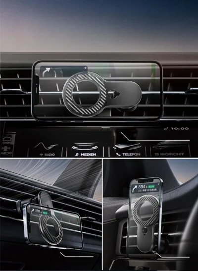 Car Phone Holder Car Air Outlet Metal Gravity Navigation Bracket