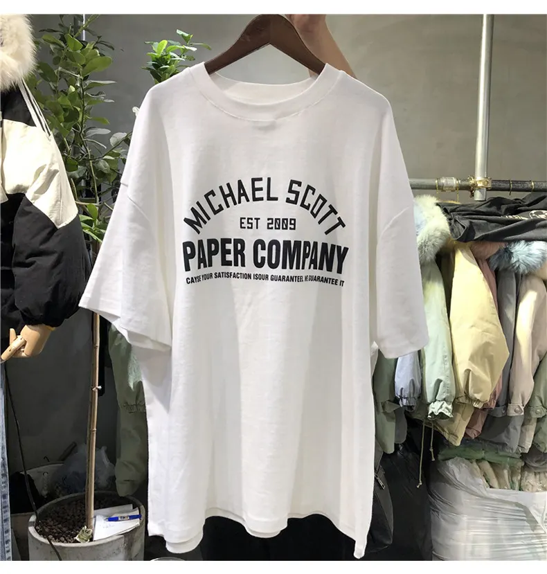 Brownm Brownm T-Shirt Female Ins Tide 2023 New Summer Korean Simple Letter Print Loose Students Show Thin Top
