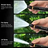 2pcs High Pressure Water Gun Nozzle with Ergonomic Grip Watering Hose Nozzle Sprinkler with Hose Clamps for Washing Home Cleaning Auto Accessories