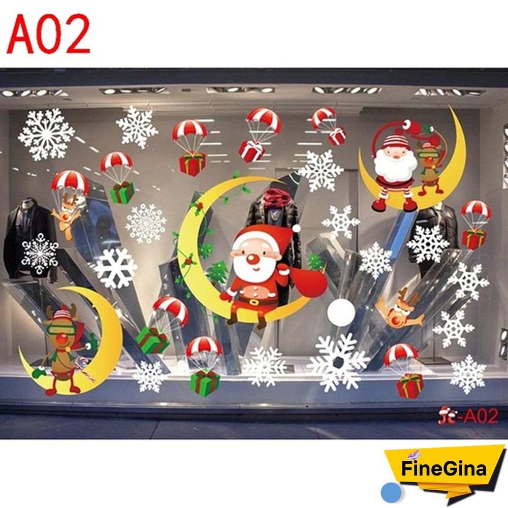 Christmas Decoration Glueless Static Window Sticker