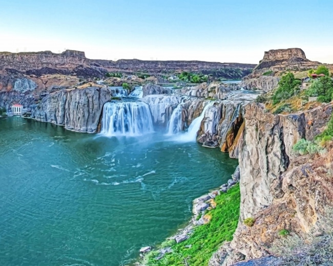 

Shoshone Falls Park – Paint By Numbers - 40*50CM, 501 Original