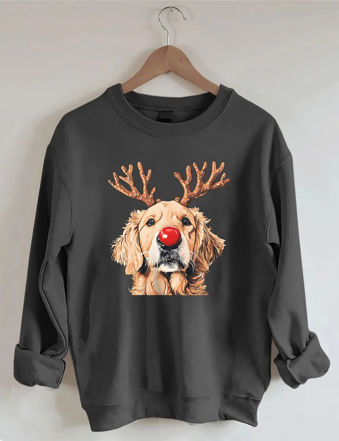 Golden Retriever Reindeer Christmas Sweatshirt