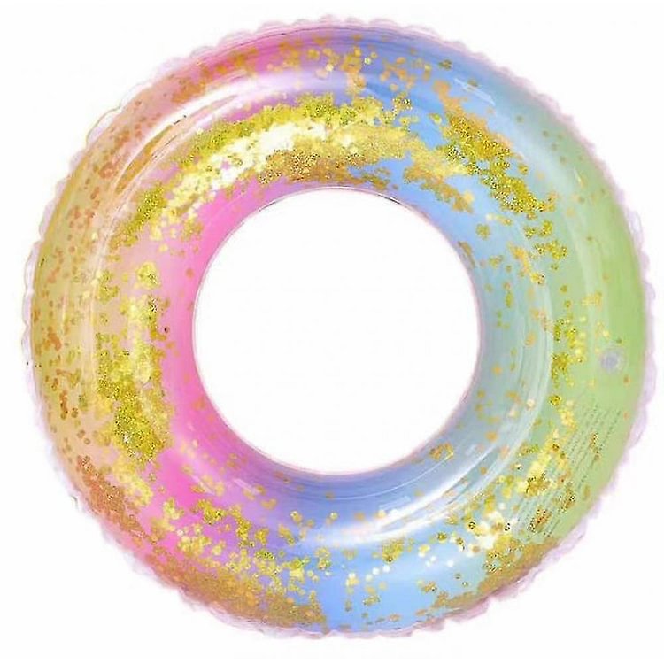Children's Flashing Rainbow Swimming Ring