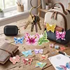 12pcs Flowery Butterfly Double-Sided DIY Diamond Painting Keychain Kit