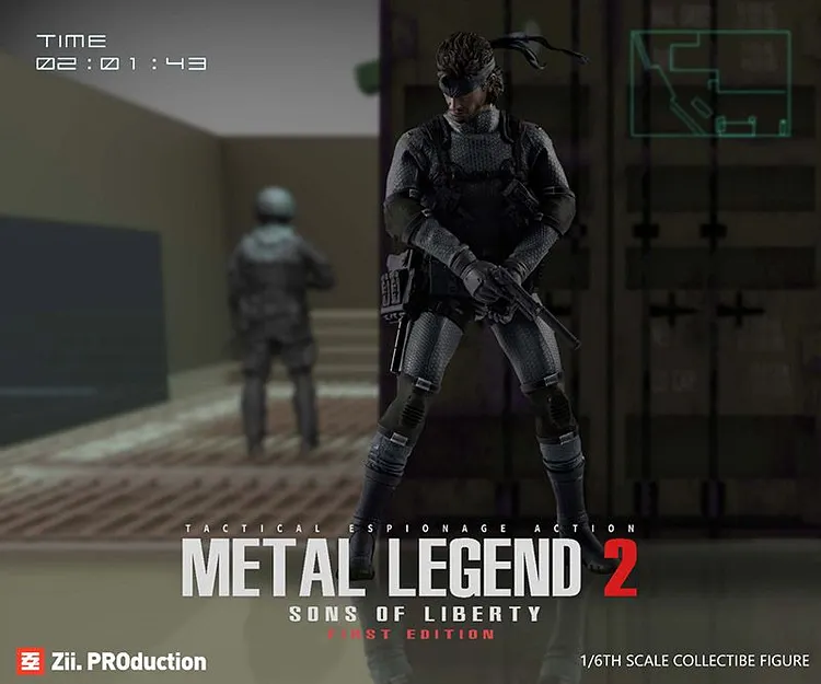 PRE-ORDER Metal Legend 2 ZP01F Snake action figure 1/6 by Zii 