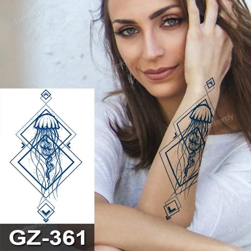 juice tattoo natural fruit ink body art painting Semi-permanent tattoo sticker lasting 7-15 days cartoon anime rabbit elephant