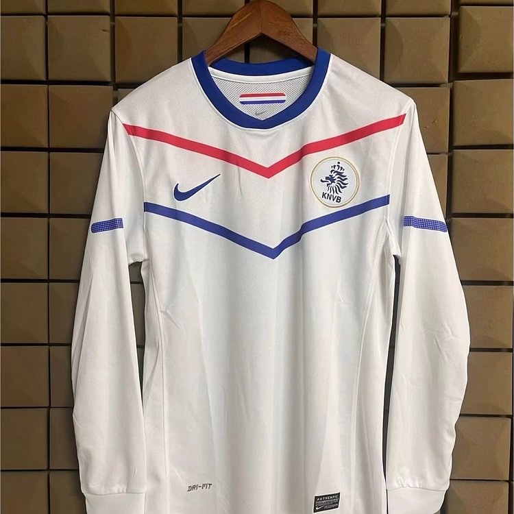 Netherlands 2010 Retro Away Long Sleeves Football Jersey