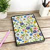 Flowers 5D DIY Diamond Art Painting Notebook Kit 50 Pages A5 Rhinestone Art Painting Notebook Kit for Adults Beginners Holiday Birthday Gift