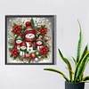 Diamond Painting-DIY Round Part AB Drill Christmas Snowman (35*35CM)