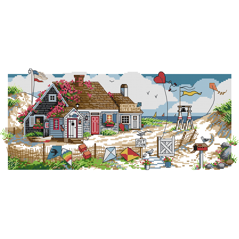 

Landscape - 11CT Stamped Cross Stitch - 58*27CM, 501 Original