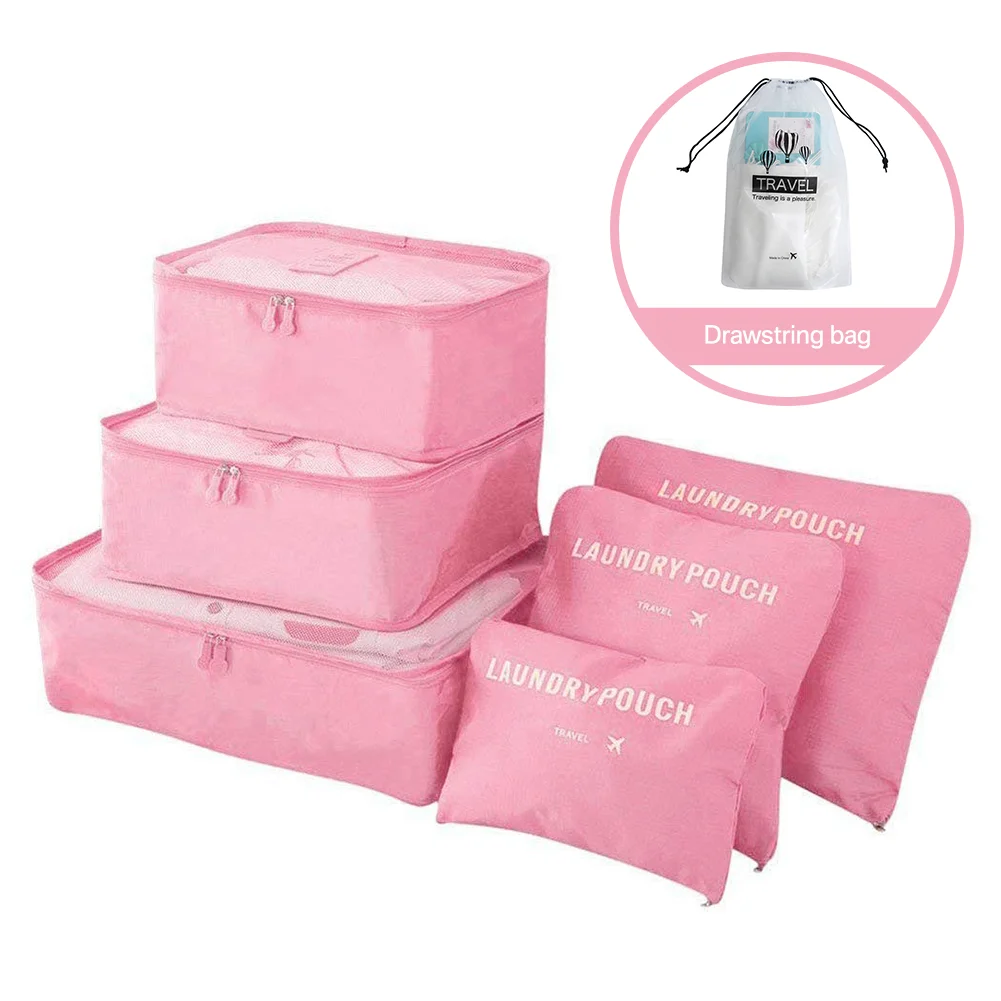 Athvotar Travel Storage Bag Set for Clothes Tidy Organizer Wardrobe Suitcase Pouch Travel Organizer Bag Case Shoes Packing Cube Bag