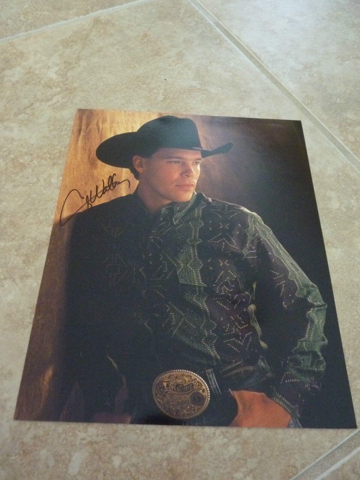 Clay Walker Signed Autograph Fan Club Color Promo Photo Poster painting 8x10