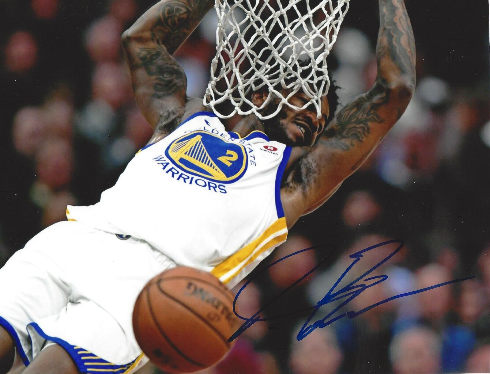 Jordan Bell Autographed 8x10 Golden State Warriors NBA FinalsA447