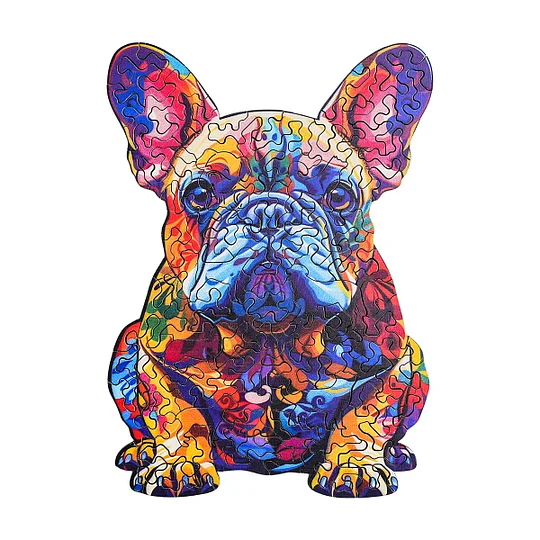 ROBOTIME French Bulldog Wooden Jigsaw Puzzle | Robotime Online