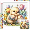 5D DIY Full Square Drill Diamond Painting Easter Chicken Home Decor Art 35x35cm