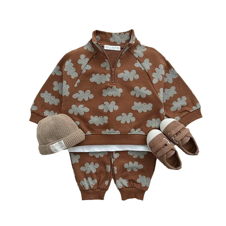 Toddler Clouds Sweatshirt and Pants Set