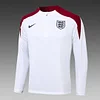 Joyfball 2024/2025 England Half-Pull Training Suit White Football Shirt 1:1 Thai Quality