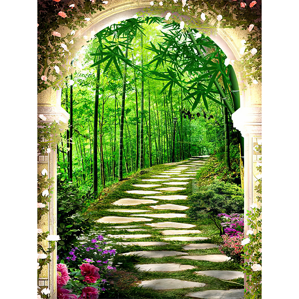 

Forest Bridge - Round Drill Diamond Painting - 30*40CM, 501 Original