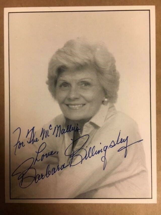 Barbara Billingsley Boldly Signed 4 1/4 x 5 1/2 Photo Poster painting Auction House COA