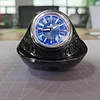 Limited edition high-end in-vehicle car networking dedicated exquisite smart three-dimensional pointer diamond blue luminous clock