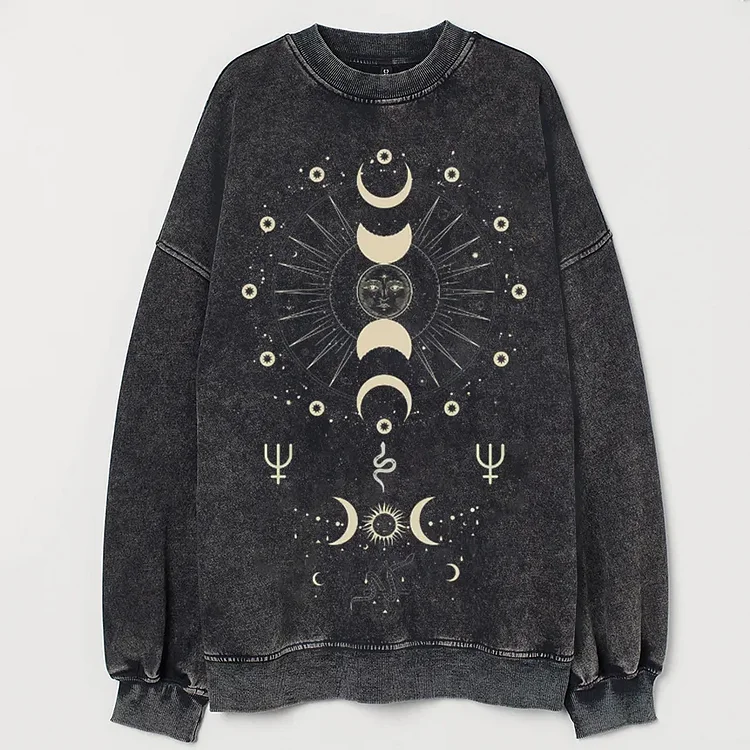 Boho Celestial Moon Sweatshirt