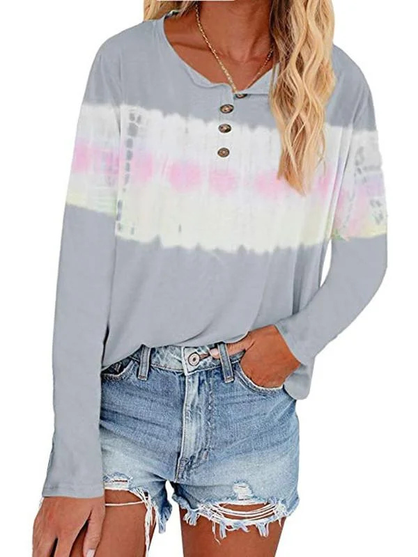 Women Half Sleeve V-neck Solid Color Dress