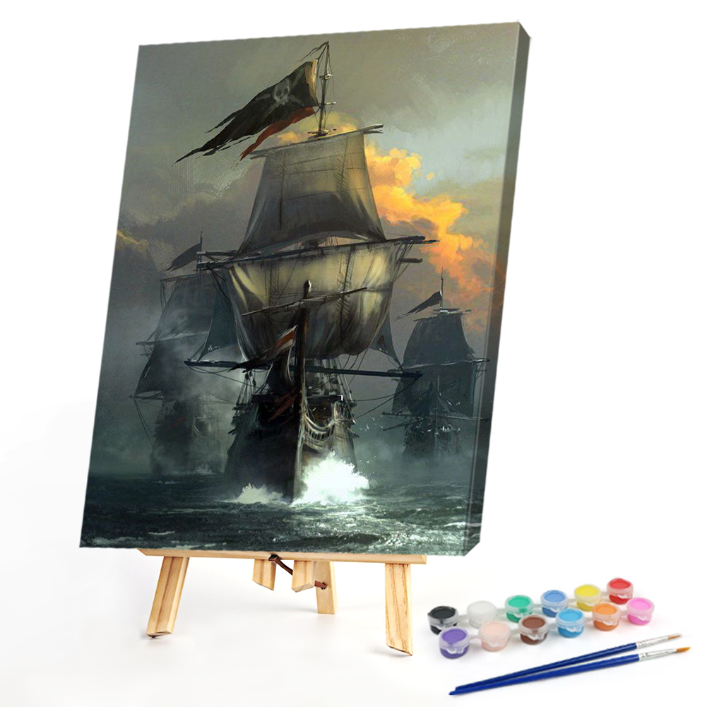 

40*50CM - Paint By Numbers - Sea Ship, 501 Original
