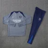 Kids Kit Paris Saint-Germain  25-26 1/4 Zip Tracksuit Gray Chandal
