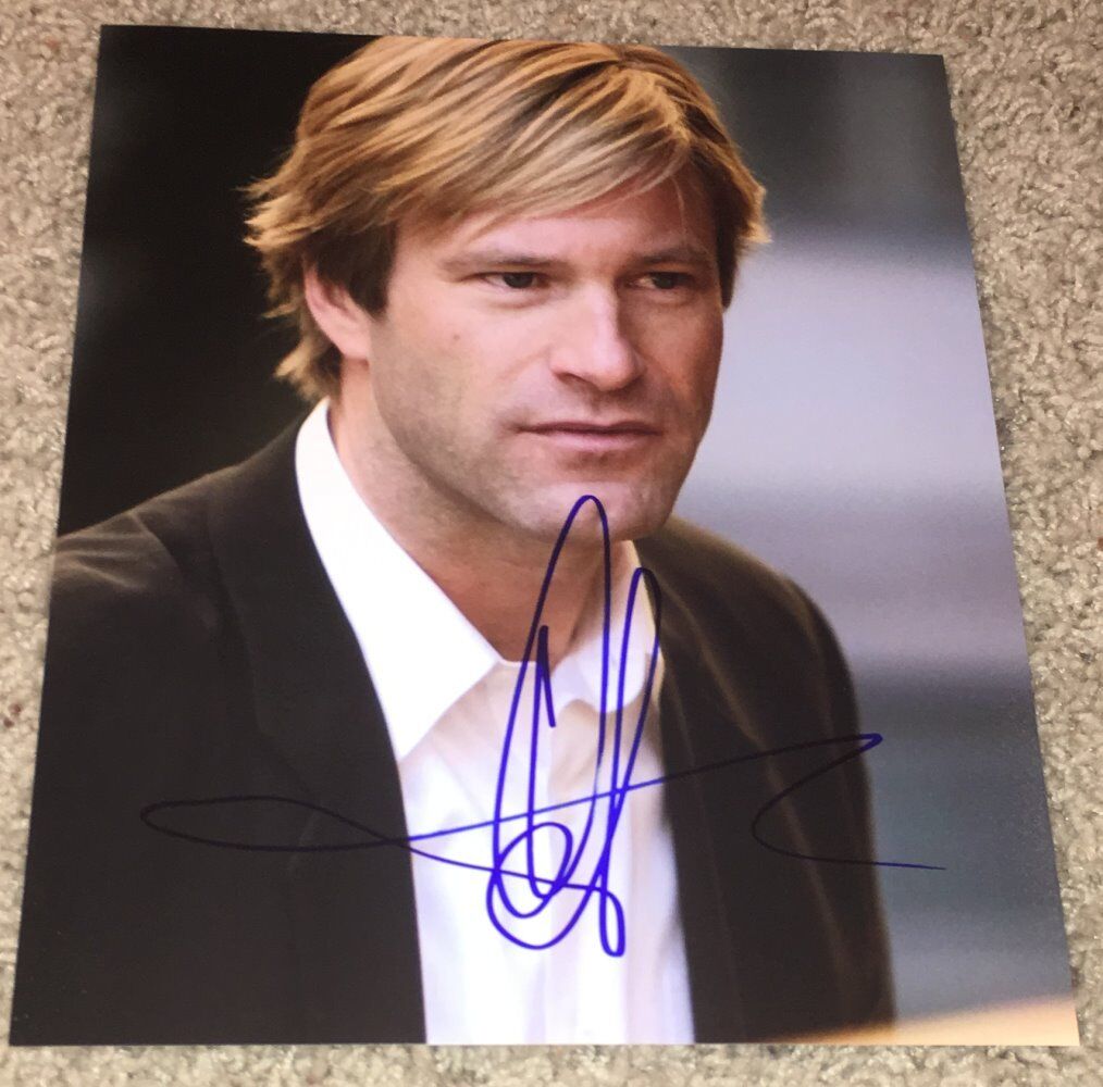 AARON ECKHART SIGNED AUTOGRAPH THE DARK KNIGHT I FRANKENSTEIN 8x10 Photo Poster painting w/PROOF