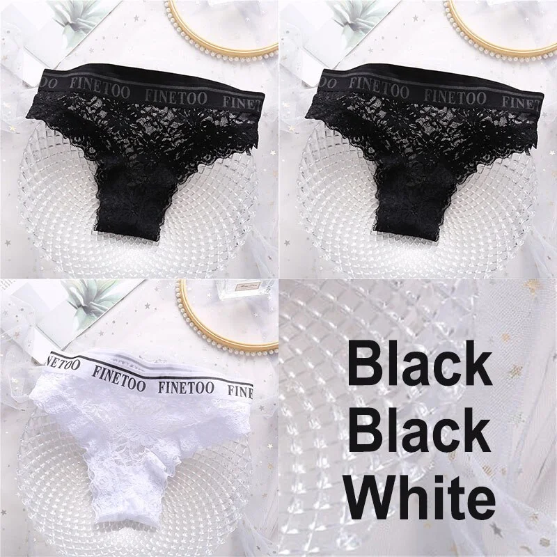 Billionm Lace Panties Women Sexy Underwear Briefs Floral Lace Female Underpants Solid Color Intimate Lingerie Women Panties M-XL