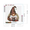 Kaffee Gnome - Rundbohrer Diamant Malerei - 30*30cm