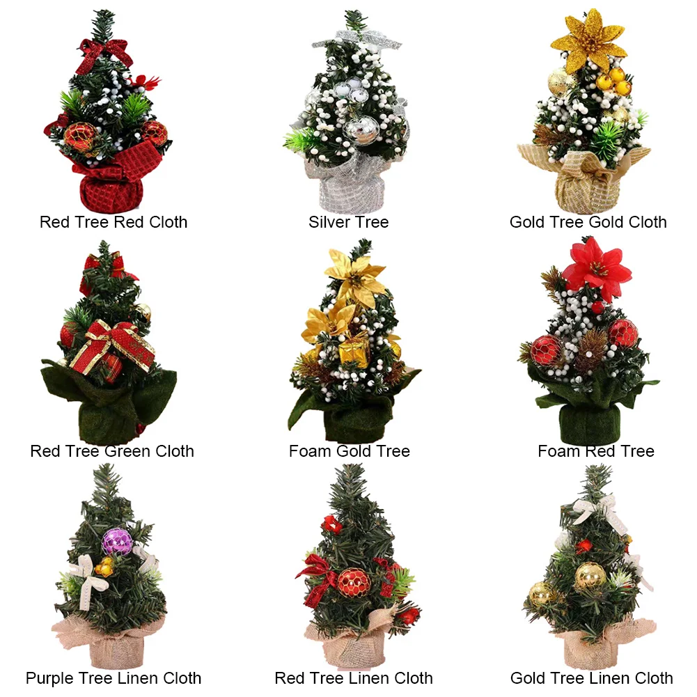 20cm Artificial Xmas Tree Great Gifts Tabletop Mini Tree Festival Party Supplies