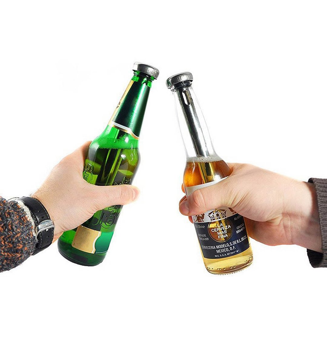 ステンレススチール製ビールボトルチラースティック2個