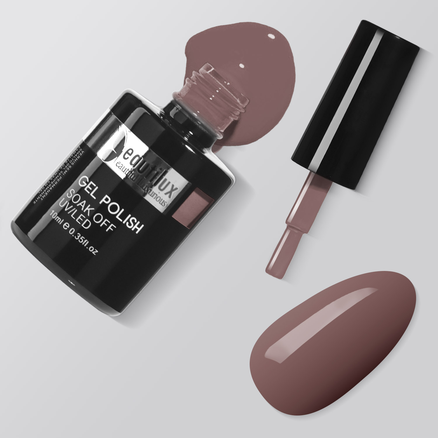 HEMA& TPO Free Nail Gel Polish Color 10ml Autumn Collection-Cacao