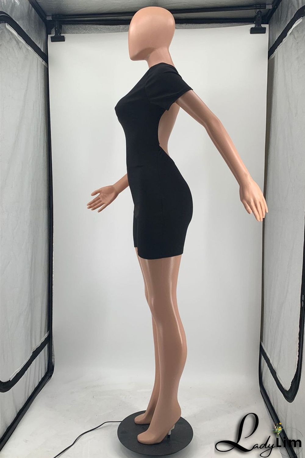 Yellow Fashion Casual Solid Basic O Neck Skinny Romper