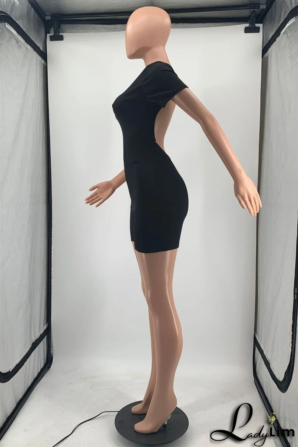 Yellow Fashion Casual Solid Basic O Neck Skinny Romper